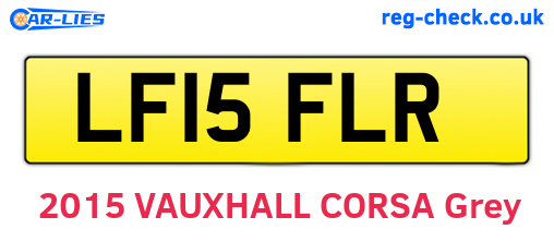LF15FLR are the vehicle registration plates.