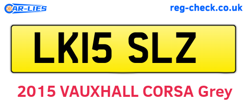 LK15SLZ are the vehicle registration plates.