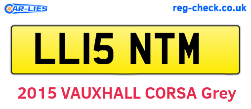 LL15NTM are the vehicle registration plates.
