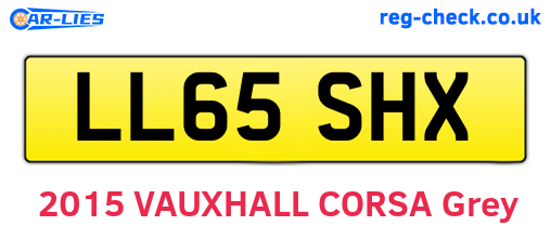 LL65SHX are the vehicle registration plates.