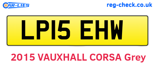 LP15EHW are the vehicle registration plates.