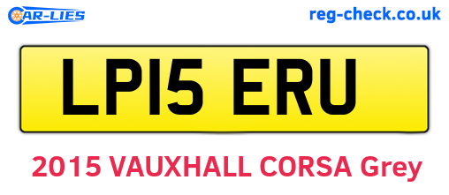 LP15ERU are the vehicle registration plates.