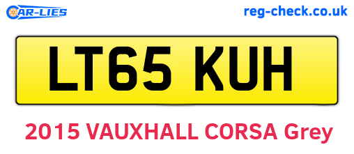 LT65KUH are the vehicle registration plates.