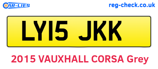 LY15JKK are the vehicle registration plates.