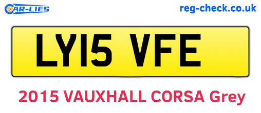 LY15VFE are the vehicle registration plates.