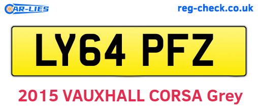 LY64PFZ are the vehicle registration plates.