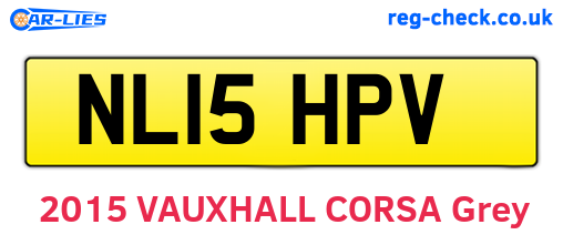 NL15HPV are the vehicle registration plates.