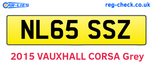 NL65SSZ are the vehicle registration plates.