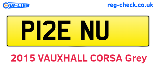 P12ENU are the vehicle registration plates.