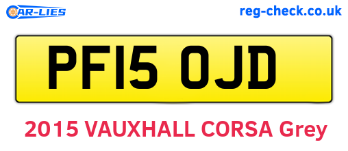 PF15OJD are the vehicle registration plates.