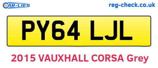 PY64LJL are the vehicle registration plates.