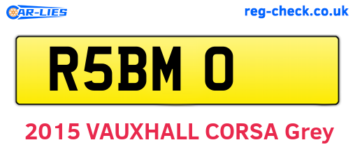 R5BMO are the vehicle registration plates.