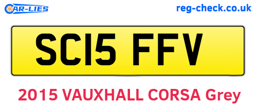 SC15FFV are the vehicle registration plates.