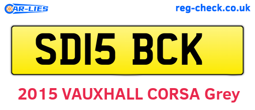 SD15BCK are the vehicle registration plates.