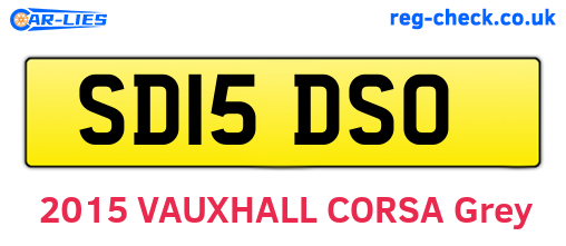 SD15DSO are the vehicle registration plates.