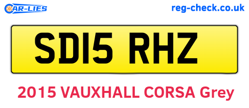 SD15RHZ are the vehicle registration plates.
