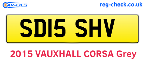 SD15SHV are the vehicle registration plates.