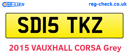 SD15TKZ are the vehicle registration plates.