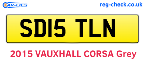 SD15TLN are the vehicle registration plates.