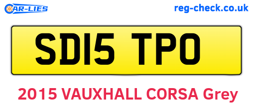 SD15TPO are the vehicle registration plates.