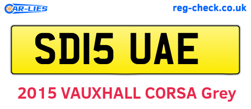 SD15UAE are the vehicle registration plates.