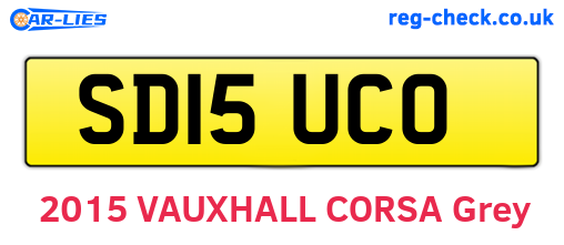 SD15UCO are the vehicle registration plates.