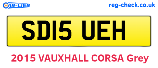 SD15UEH are the vehicle registration plates.