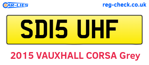 SD15UHF are the vehicle registration plates.