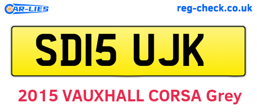 SD15UJK are the vehicle registration plates.
