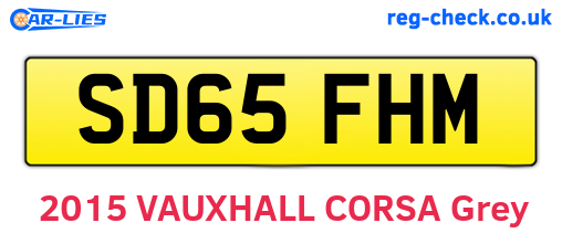 SD65FHM are the vehicle registration plates.