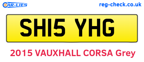 SH15YHG are the vehicle registration plates.