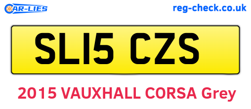 SL15CZS are the vehicle registration plates.