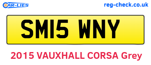 SM15WNY are the vehicle registration plates.