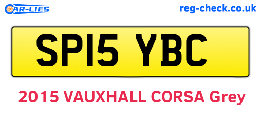 SP15YBC are the vehicle registration plates.
