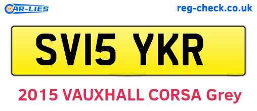 SV15YKR are the vehicle registration plates.