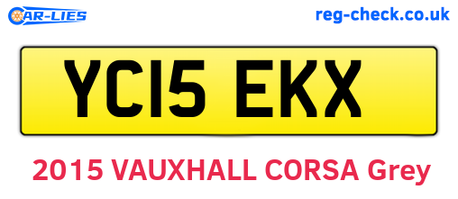 YC15EKX are the vehicle registration plates.