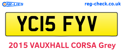 YC15FYV are the vehicle registration plates.
