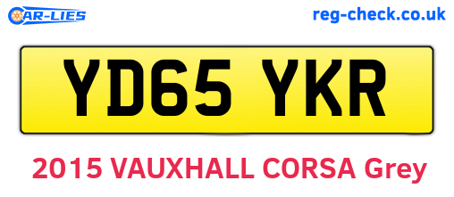 YD65YKR are the vehicle registration plates.