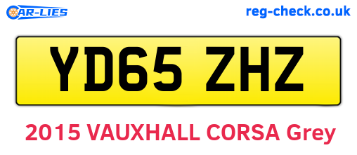 YD65ZHZ are the vehicle registration plates.