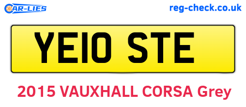 YE10STE are the vehicle registration plates.
