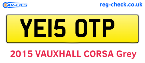 YE15OTP are the vehicle registration plates.