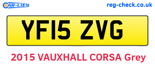 YF15ZVG are the vehicle registration plates.