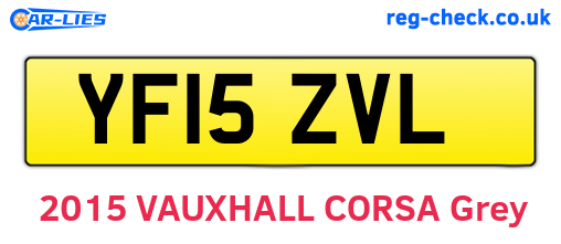 YF15ZVL are the vehicle registration plates.