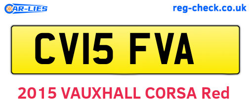 CV15FVA are the vehicle registration plates.