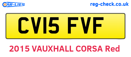 CV15FVF are the vehicle registration plates.