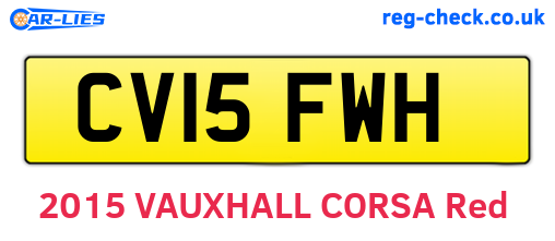 CV15FWH are the vehicle registration plates.