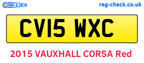 CV15WXC are the vehicle registration plates.