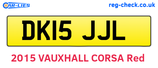 DK15JJL are the vehicle registration plates.