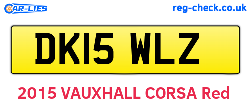 DK15WLZ are the vehicle registration plates.