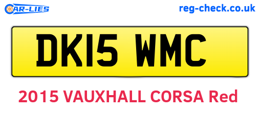 DK15WMC are the vehicle registration plates.